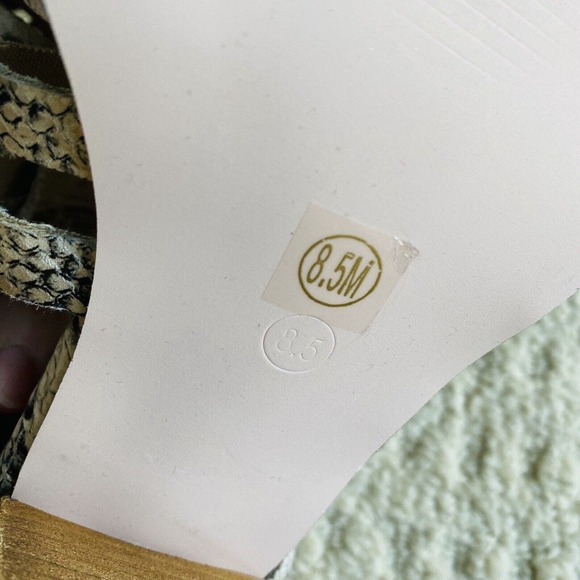 Coconuts By Matisse High Heel Mule Faux Python Upper Cut Outs Pointy Toes 8.5M - Picture 8 of 11